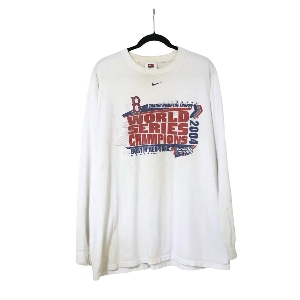 Vintage Nike Team MLB Boston Red Sox World Series Champs 2004 Long Sleeve XL